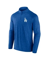 Fanatics Men's Royal Los Angeles Dodgers Head-to-Head Raglan Quarter-Zip Jacket