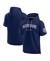 Fanatics Men's Navy Notre Dame Fighting Irish Ready Short Sleeve Pullover Hoodie