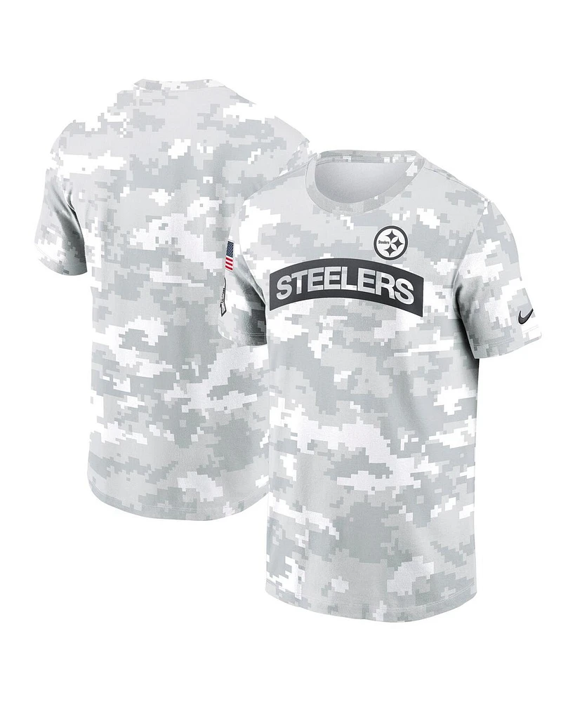 Nike Men's Arctic Camo Pittsburgh Steelers 2024 Salute to Service Performance T-Shirt