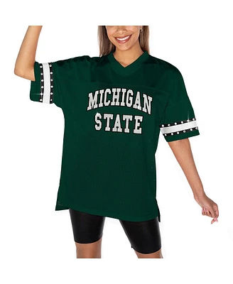 Gameday Couture Women's Green Michigan State Spartans Until Kickoff Rhinestone Fashion T-Shirt