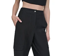 Dkny Sport Women's Canvas Cargo Pants