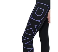 Dkny Sport Women's Logo Balance Compression High-Waist 7/8 Tights