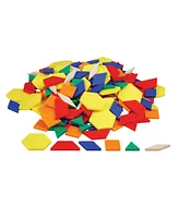 edxeducation Pattern Blocks Plastic, Set of 250