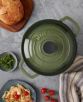 Smith and Clark Green Gradient 3-Quart Enameled Cast Iron Dutch Oven