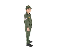 Dress Up America Air Force Pilot Jumpsuit & Cap Costume Set