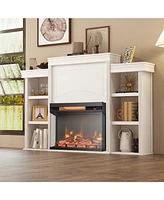 Sugift 23-inch 3-Sided Electric Fireplace Insert with Remote Control