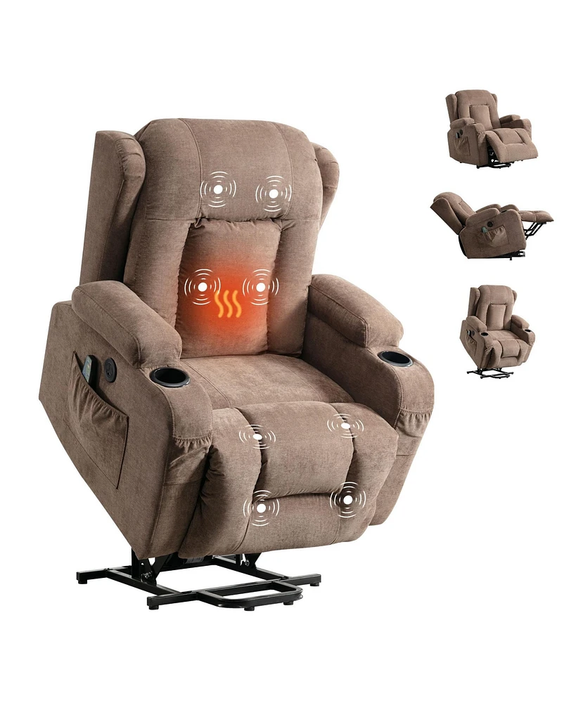 Boyel Living Power Lift Recliner Chair Recliners with Heat and Massage