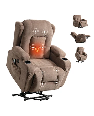 Boyel Living Power Lift Recliner Chair Recliners with Heat and Massage