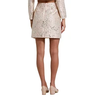 Mac Duggal Women's Brocade Mini Skirt