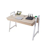 Slickblue Computer Desk Workstation Stylish Writing Desk with Two Drawers for Home Office Furniture