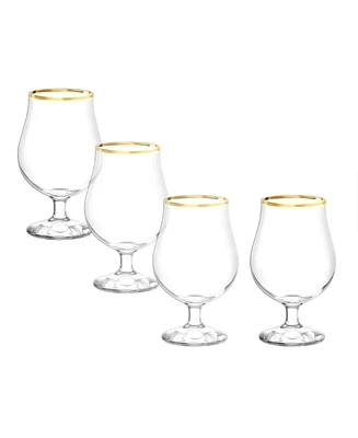 Stolzle Lausitz Cabaret Berlin Beer Glasses, Set of 4