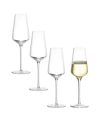 Stolzle Lausitz STARlight Champagne Flutes, Set of 4
