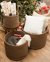 Colonial Mills Holiday Chevron Jumbo Basket