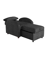 Serta 35.2" Polyester Toluca Convertible Chair
