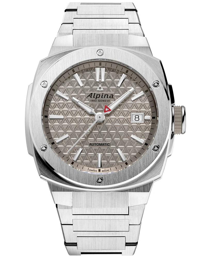 Alpina Men's Swiss Automatic Alpiner Extreme Stainless Steel Bracelet Watch 39mm