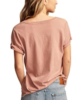 Lucky Brand Women's Cotton Good Karma Crewneck Tee