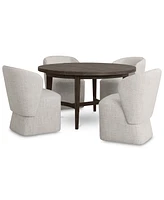 5 Pc. Set (Griffith Round Dining Table & 4 Dimova Chairs), Created for Macy's