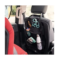 Diono Toddler Stow 'n Go Car Back Seat Organizer, Kick Mat Seat Protector, 7 Pockets, 2 Drinks Holders