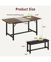 gaomon 3 Piece Dining Table Set for 4-6