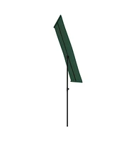 vidaXL Garden Parasol with Aluminum Pole 70.9"x43.3" Green