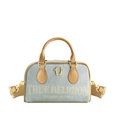 True Religion Denim Logo Mini Satchel Crossbody Bag