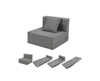 gaomon Folding Sofa Bed, Foldable Couch Bed with Pillow, Convertible Sleeper Chair Folding Sofa Mattress