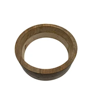 Country Living Stainless Steel Dog Bowl with Cylindrical Mango Wood Holder