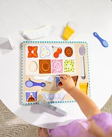 Melissa & Doug Wooden Magnetic Ice Cream Puzzle & Play Set