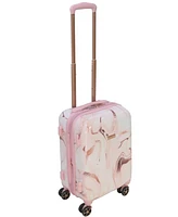 Thalia Sodi Marble Swirl 22" Carry-on Expandable Luggage