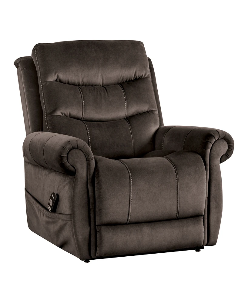 Furniture of America 38" Polyester Sunbeam Power Recliner Lift Chair