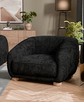 Furniture of America 42" Waxley Chemille Sloped Arm Chair
