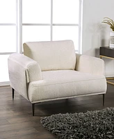 Furniture of America 44" Orlandi Chenille Arm Chair with Extendable Backrest