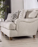Furniture of America 93" Stacy Pleated Arm Sofa