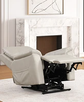 Furniture of America 36" Moonrise Artificial Leather Power Recliner Lift Chair