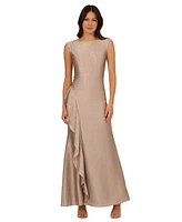 Adrianna Papell Women's Shimmer Jacquard Mermaid Gown