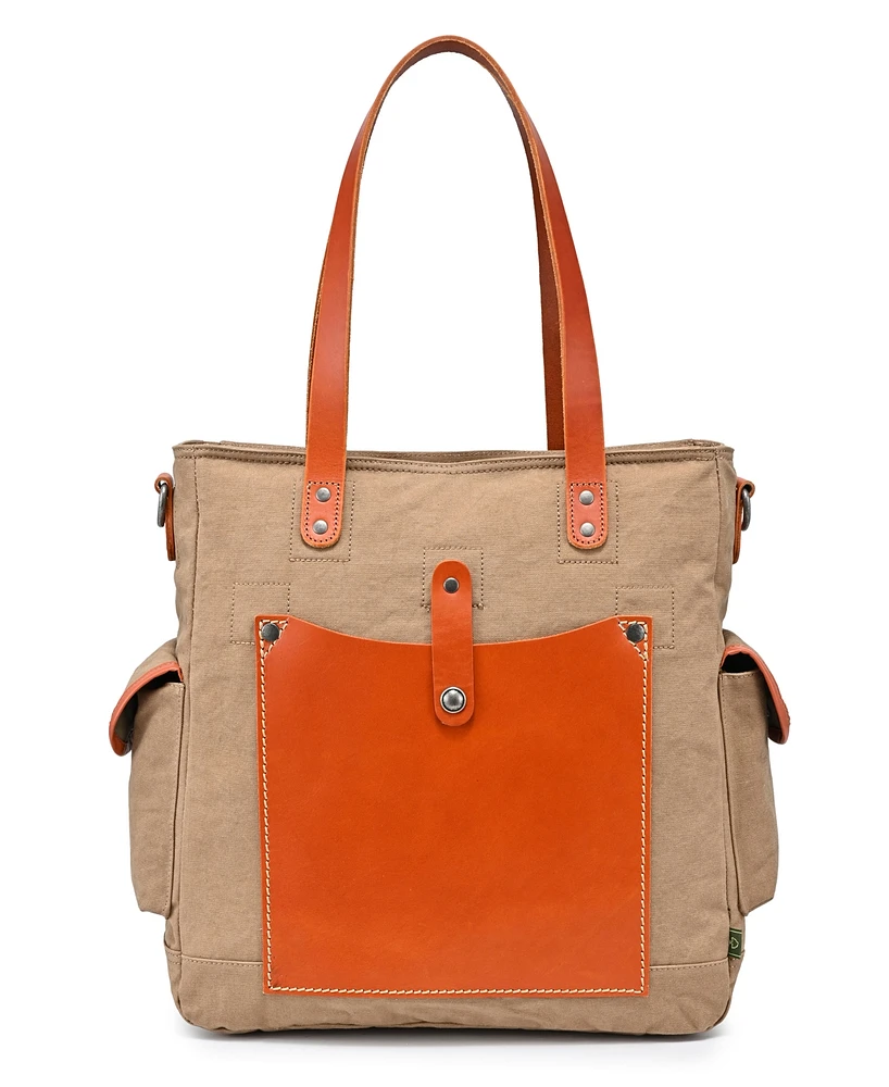 Tsd Brand Super Horse Canvas Tote Bag