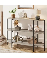 gaomon 47.2" Inch Console Table, 3 Tier Industrial Metal Sofa Table