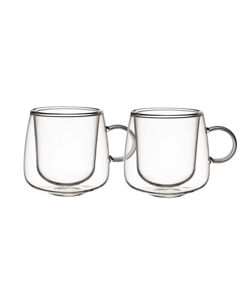 Villeroy & Boch Artesano Hot Cold Beverages Small Insulated Espresso Glass, Set of 2