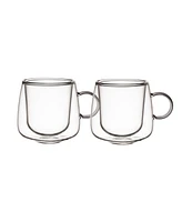 Villeroy & Boch Artesano Hot Cold Beverages Small Insulated Espresso Glass, Set of 2