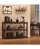 gaomon Farmhouse Entryway Table,47 Inch Narrow Long Console Table with Storage