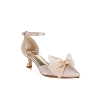 Rag & Co Cadell Bow Detail Satin Sandals