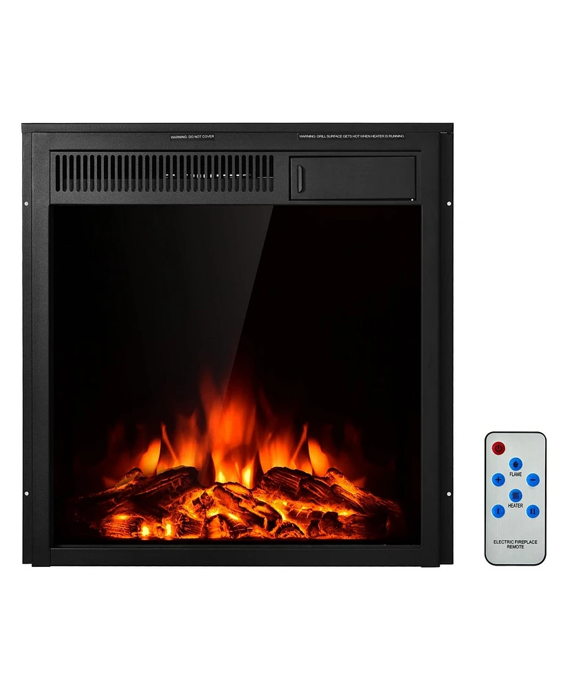 Sugift 18/22.5 Inch Electric Fireplace Insert with 7-Level Adjustable Flame Brightness-22.5 inches