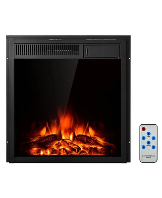 Sugift 18/22.5 Inch Electric Fireplace Insert with 7-Level Adjustable Flame Brightness-22.5 inches