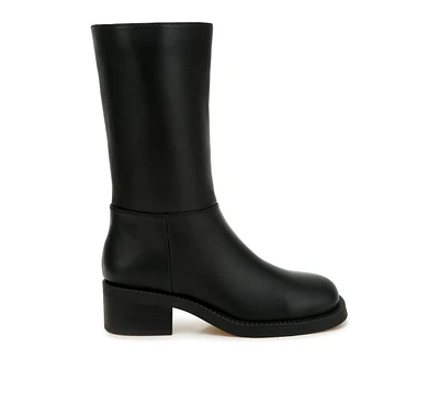 London Rag Soora Block Heel Calf Boots