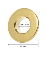 Greenspring Bathroom Sink Basin Trim Overflow Cover Brass Insert In Hole Round Caps Cover Idea Gold Finish