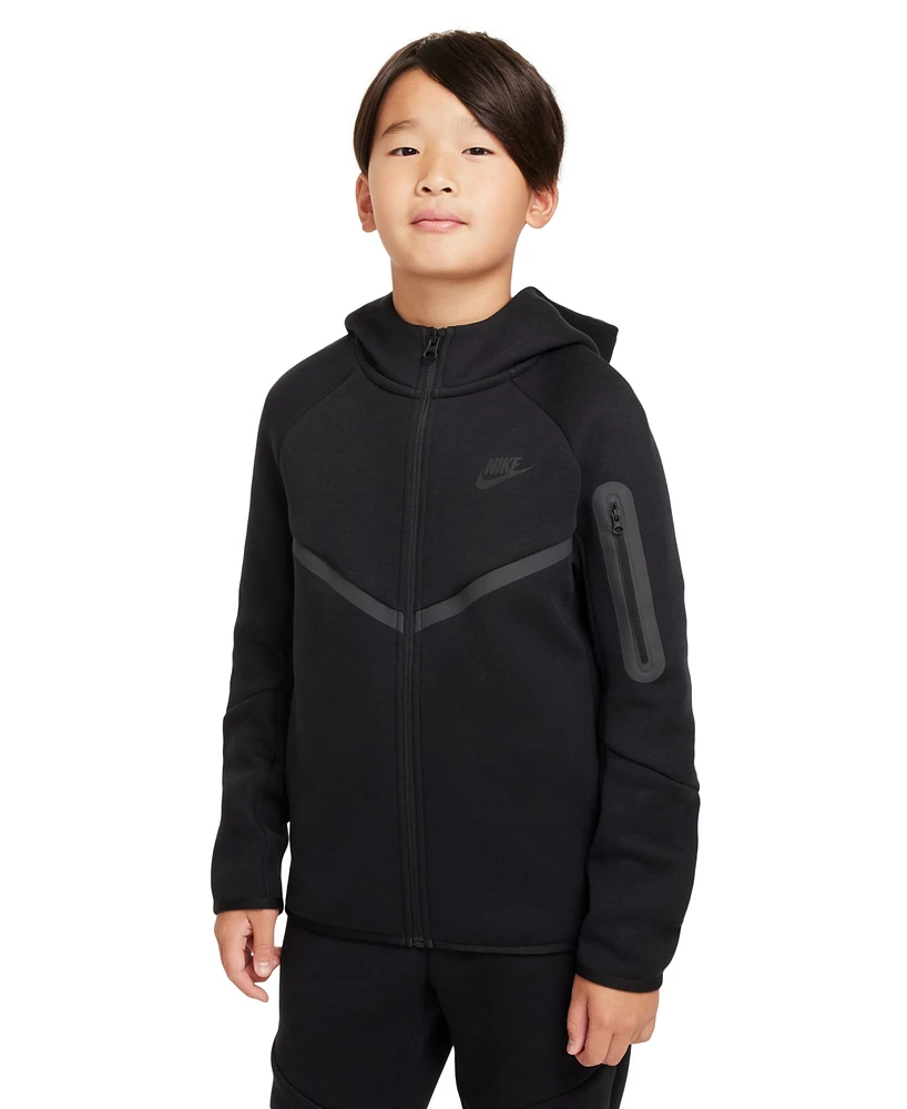 Nike Big Boys Sportswear Full-Zip Tech Fleece Hoodie