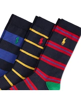 Polo Ralph Lauren Little Boys Multi Stripe Socks, 3-Pack