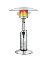 Sugift 11 000BTU Portable Tabletop Patio Stainless Steel Standing Propane Heater