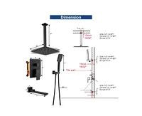 Casainc Bathroom Tub And Shower Faucet with Rough in Valve