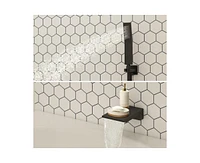 Casainc 10 Inch 3 Function Rainfall Shower System with Tilt Shower Head and Waterfall Tub Spout